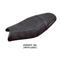 HOUSSE DE SELLE COMPATIBLE TRIUMPH SPEED TWIN 900 19-23 MODÈLE ENFIELD - Type : STANDARD, Logo : AVEC LOGO, Couleur : CHAMEAU