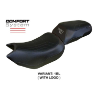 HOUSSE DE SELLE COMPATIBLE TRIUMPH TIGER 1200 22-23 MODÈLE WALES - Couleur : NOIR, Type : STANDARD, Logo : AVEC LOGO
