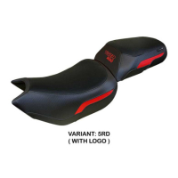 HOUSSE DE SELLE COMPATIBLE TRIUMPH TIGER 1200 22-23 MODÈLE WALES - Logo : AVEC LOGO, Couleur : ARGENT, Type : STANDARD