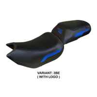 HOUSSE DE SELLE COMPATIBLE TRIUMPH TIGER 1200 22-23 MODÈLE WALES - Logo : AVEC LOGO, Couleur : ARGENT, Type : STANDARD