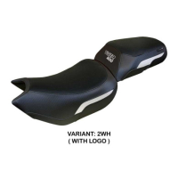 HOUSSE DE SELLE COMPATIBLE TRIUMPH TIGER 1200 22-23 MODÈLE WALES - Logo : AVEC LOGO, Couleur : ARGENT, Type : STANDARD