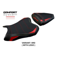 HOUSSE DE SELLE COMPATIBLE YAMAHA R6 06-07 MODÈLE AICHI - Logo : AVEC LOGO, Couleur : ROUGE, Type : STANDARD