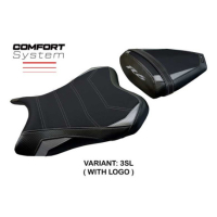 HOUSSE DE SELLE COMPATIBLE YAMAHA R6 06-07 MODÈLE AICHI - Logo : AVEC LOGO, Couleur : ROUGE, Type : STANDARD