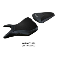 HOUSSE DE SELLE COMPATIBLE YAMAHA MT-03 20-23 MODÈLE MEOLO - Logo : AVEC LOGO, Couleur : NOIR, Type : STANDARD