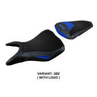 HOUSSE DE SELLE COMPATIBLE YAMAHA MT-03 20-23 MODÈLE MEOLO - Couleur : ROUGE, Logo : AVEC LOGO, Type : ULTRAGRIP