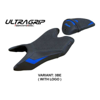 HOUSSE DE SELLE COMPATIBLE YAMAHA R125 19-23 MODÈLE ASWHY - Logo : AVEC LOGO, Couleur : BLANC, Type : ULTRAGRIP