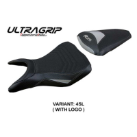HOUSSE DE SELLE COMPATIBLE YAMAHA R25 14-20 MODÈLE ERACLEA - Type : STANDARD, Logo : AVEC LOGO, Couleur : ARGENT