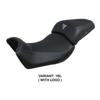 HOUSSE DE SELLE COMPATIBLE VOGE VALICO 650 DS 21-23 MODÈLE RUKLA - Logo : AVEC LOGO, Couleur : ARGENT, Type : STANDARD