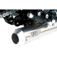 Ligne complète d'échappement haute inox carbu Zard - Version : racing, Options : noir, Matière : inox, Embout : embout inox