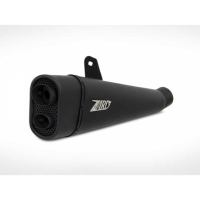 Ligne complète d'échappement basse inox racing inj Zard - Options : noir, Version : homologué, Embout : embout inox, Matière : inox