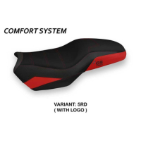 HOUSSE DE SELLE COMPATIBLE BMW F 850 GS ADVENTURE (19-22) MODÈLE TATA - Logo : AVEC LOGO, Couleur : NOIR, Type : CONFORT CHAUFFANTE