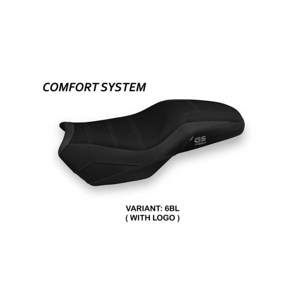 HOUSSE DE SELLE COMPATIBLE BMW F 850 GS ADVENTURE (19-22) MODÈLE TATA - Logo : AVEC LOGO, Couleur : JAUNE, Type : CONFORT CHAUFFANTE