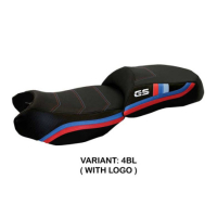 HOUSSE DE SELLE COMPATIBLE BMW R 1200 GS (13-18) MODÈLE EXCLUSIVE ANNIVERSARY - Logo : AVEC LOGO, Couleur : NOIR, Type : CONFORT CHAUFFANTE