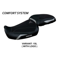 HOUSSE DE SELLE COMPATIBLE YAMAHA TRACER 9/9 GT (21-22) MODÈLE GADIR - Couleur : NOIR, Logo : AVEC LOGO, Type : CONFORT CHAUFFANTE
