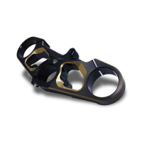 TE DE FOURCHE SUPERIEUR ALUMINIUM TAILLE MASSE MV AGUSTA - Couleur 1 : NOIR/OR
