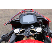 TE DE FOURCHE SUPERIEUR ALUMINIUM TAILLE MASSE MV AGUSTA - Couleur : NOIR/OR