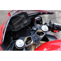 TE DE FOURCHE SUPERIEUR ALUMINIUM TAILLE MASSE MV AGUSTA - Couleur 1 : NOIR/OR