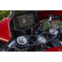 TE DE FOURCHE SUPERIEUR ALUMINIUM TAILLE MASSE MV AGUSTA - Couleur : NOIR/OR