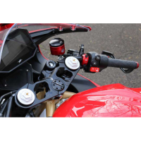 TE DE FOURCHE SUPERIEUR ALUMINIUM TAILLE MASSE MV AGUSTA - Couleur 1 : NOIR/OR