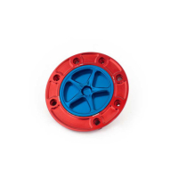 SUZUKI TRAPPE A ESSENCE A VISSER - Couleur extérieur de trappe : ROUGE, Couleur bouchon intérieur de trappe : VERT