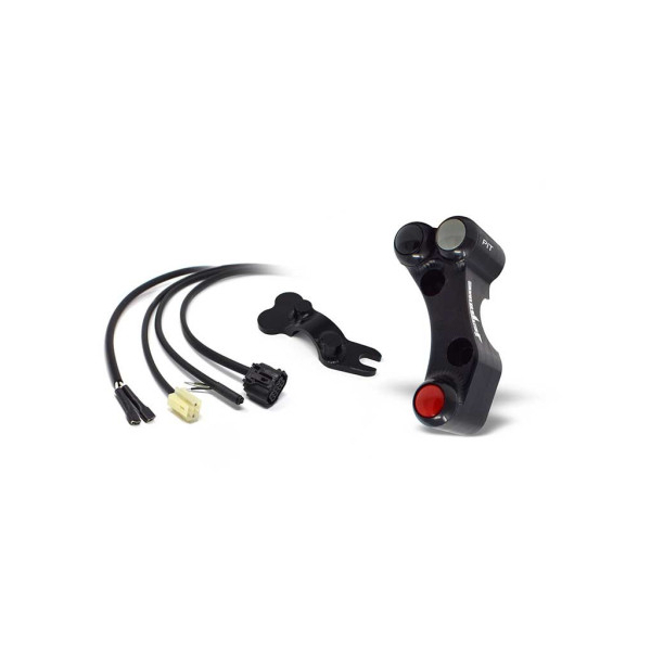 Commodo Jet Prime plug and play gauche version piste MC OEM - Couleur : NOIR