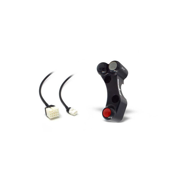 Commodo Jet Prime plug and play gauche version piste MC OEM - Couleur : NOIR