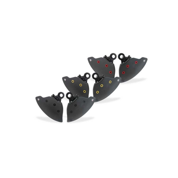 PROTECTION CARBONE SYSTEME REFROIDISSEMENT FREIN AVANT - Couleur : ROUGE, Finition : CARBONE BRILLANT