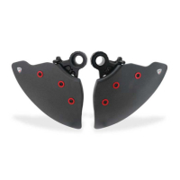PROTECTION CARBONE SYSTEME REFROIDISSEMENT FREIN AVANT - Couleur : ROUGE, Finition : CARBONE BRILLANT