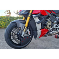 PROTECTION CARBONE SYSTEME REFROIDISSEMENT FREIN AVANT - Couleur : ROUGE, Finition : CARBONE BRILLANT
