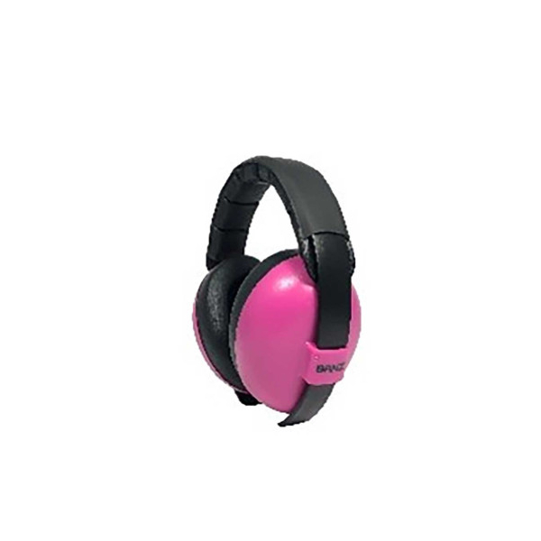 CASQUE BABYBANZ ANTI BRUIT POUR ENFANTS DE 0 A 2 ANS COULEUR ROSE FLUO