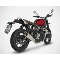 LIGNE COMPLETE ZARD TRIUMPH SCRAMBLER 1200 2024/* - Options : noir, Version : racing, Embout : embout carbone, Matière : inox