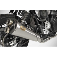 LIGNE COMPLETE ZARD TRIUMPH SCRAMBLER 1200 2024/* - Options : noir, Version : racing, Embout : embout carbone, Matière : inox