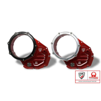 CARTER TRANSPARENT EMBRAYAGE A BAIN D HUILE DUCATI PRAMAC - Couleur : ROUGE/SILVER