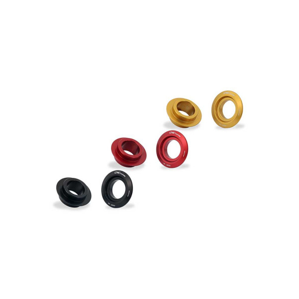 KIT ENTRETOISE MOYEU DE ROUE AVANT CNC RACING DUCATI - Couleur : NOIR