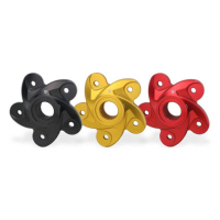DUCATI FLASQUE PORTE COURONNE 5 TROUS - Couleur : ROUGE 
