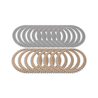 KIT DISQUES EMBRAYAGE DUCATI OEM LISSE ET GARNIS 48 DENTS METAL FRITTÉ 