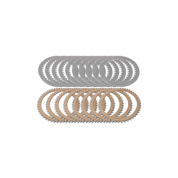 KIT DISQUES EMBRAYAGE DUCATI OEM LISSE ET GARNIS 48 DENTS METAL FRITTÉ