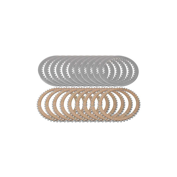 KIT DISQUES EMBRAYAGE DUCATI OEM LISSE ET GARNIS 48 DENTS METAL FRITTÉ