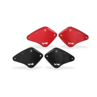 KIT BOUCHON BOCAL LIQUIDE CNC RACING TOUCH BICOLOR DUCATI - Couleur : ROUGE 