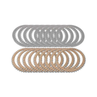 KIT DISQUES EMBRAYAGE DUCATI OEM LISSE ET GARNIS 48 DENTS METAL FRITTÉ 