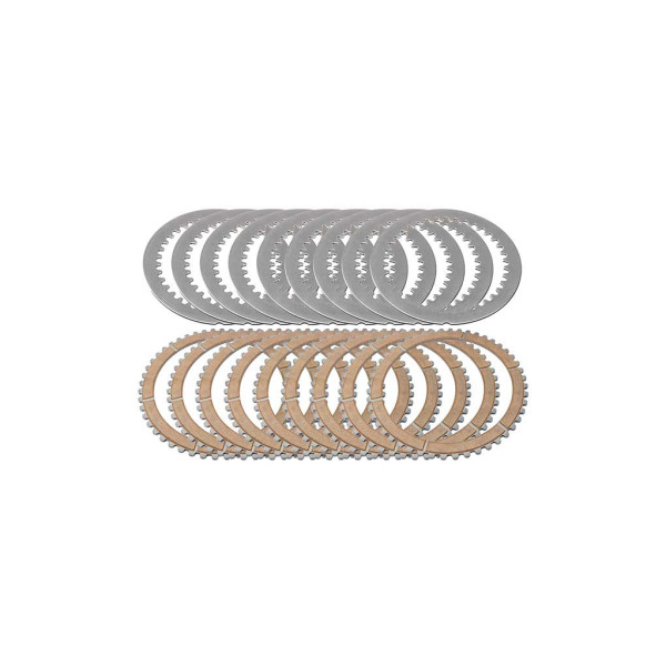 KIT DISQUES EMBRAYAGE DUCATI OEM LISSE ET GARNIS 48 DENTS METAL FRITTÉ