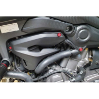 KIT VISSERIE COUVRE MOTEUR ET VAS EXPENSION CNC RACING DUCATI - Couleur : NOIR