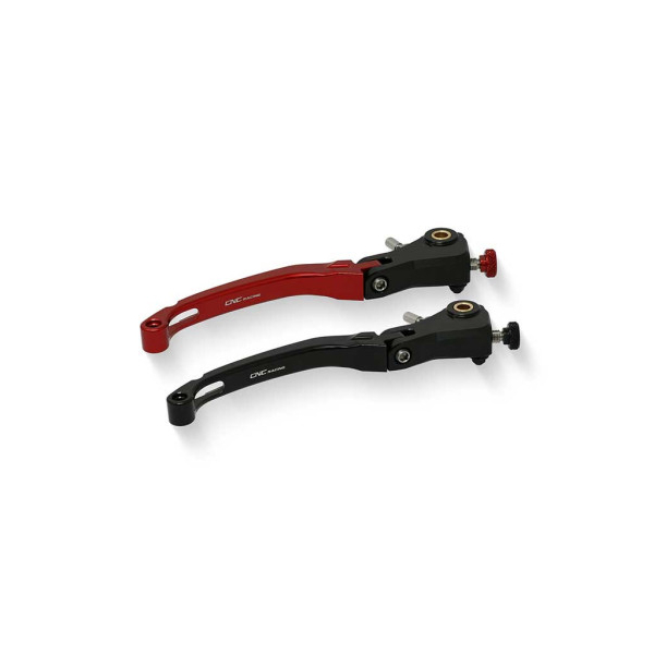 LEVIER DE FREIN RACE LONG REPLIABLE CNC RACING - Couleur : ROUGE