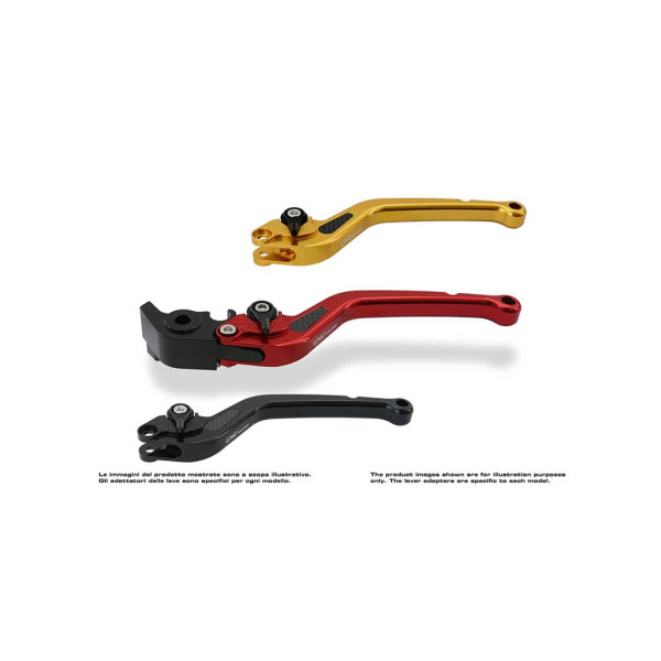 LEVIER EMBRAYAGE LONG FIXE CNC RACING - Couleur : ROUGE