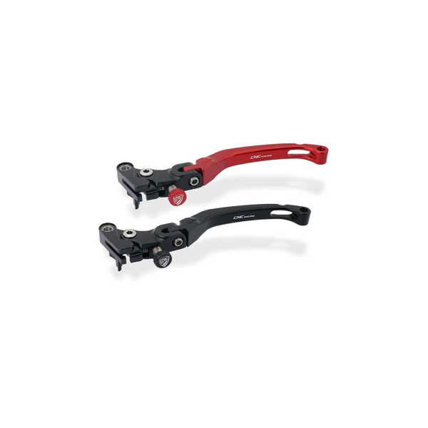 LEVIER EMBRAYAGE RACE LONG REPLIABLE CNC RACING - Couleur : ROUGE