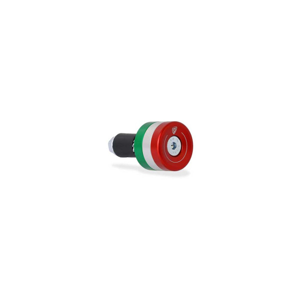 EMBOUT DE GUIDON TRICOLORE CNC RACING (1 PIECES)