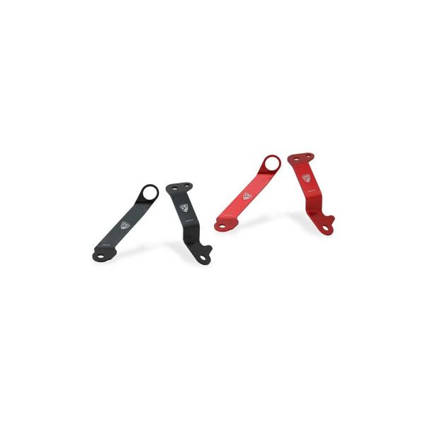 KIT SUPPORT BOCAL LIQUIDE DE FREIN ET EMBRAYAGE CNC RACING DUCATI - Couleur : ROUGE