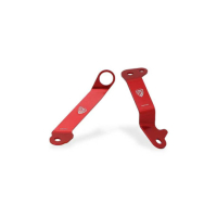 KIT SUPPORT BOCAL LIQUIDE DE FREIN ET EMBRAYAGE CNC RACING DUCATI - Couleur : ROUGE