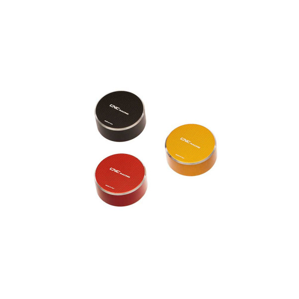 BOUCHON BOCAL LIQUIDE DE FREIN OU EMBRAYAGE M37X4 BICOLORE CNC RACING - Couleur : ROUGE/SILVER