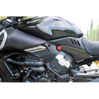 KIT DE 2 BOUCHONS DE CADRE CNC RACING DUCATI DIAVEL V4 - Couleur : ROUGE